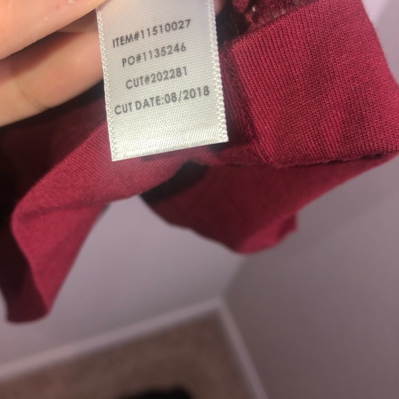 TORRID RED HEART LONG SLEEVE V-NECK TEE 3 - Picture 7 of 8